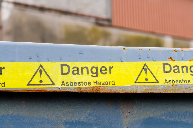 asbestos warning hazard tape